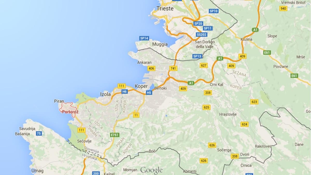 แผนที่ portoroz สโลเวเนีย Name